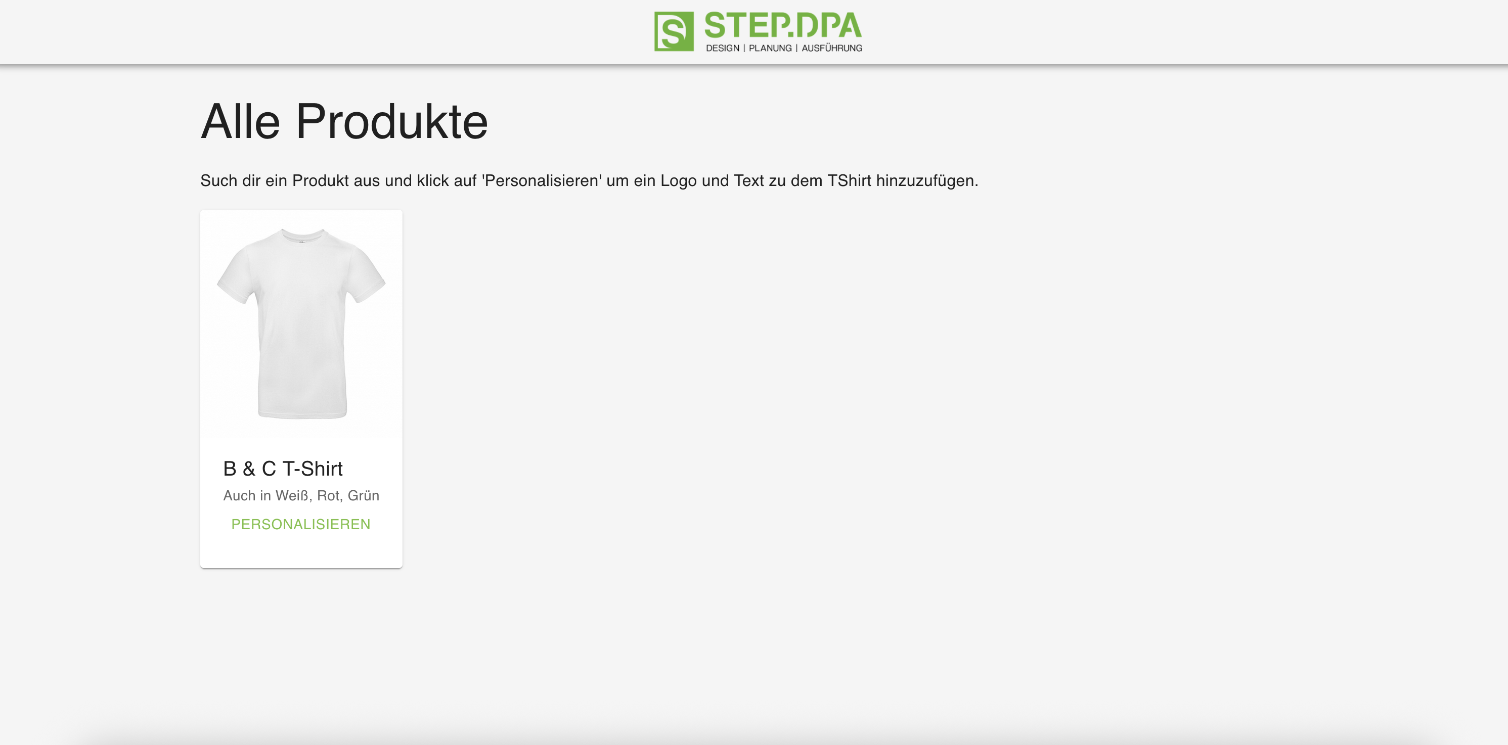 Alle Produkte mit Beispieldaten